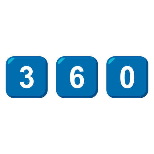 3⃣6⃣0⃣ Emoji Domain EmojiOne rendering